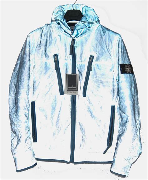 stone island liquid reflective jacket